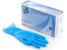 Перчатки медицинские CEREBRUM НИТРИЛОВЫЕ размер XL голубые 50 пар.