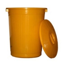 Бак многоразовый для медицинских отходов класса «Б», МК-03, 35 литров  (желтый)