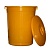 Бак для утилизации медицинских отходов класс Б (желтый) 65 л. Респект